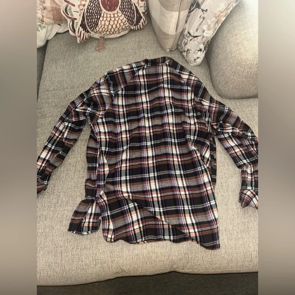 Wild Fable Multicolor Plaid Button Down Shirt - Picture 5 of 5